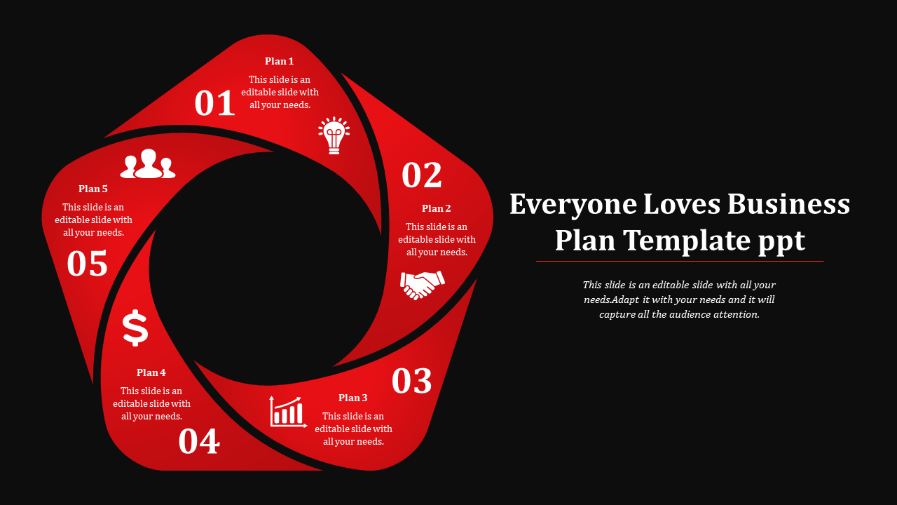 business plan template ppt-Everyone Loves Business Plan Template ppt